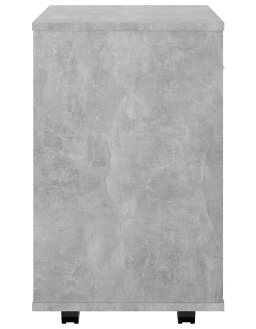 Încărcați imaginea în vizualizatorul Galerie, Dulap cu roți, gri beton, 46x36x59 cm, PAL - Lando
