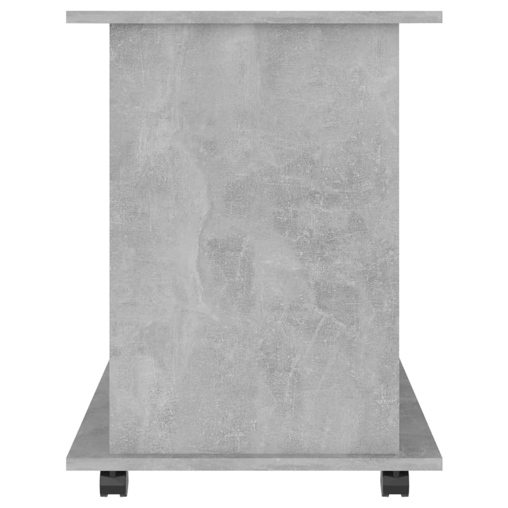 Dulap cu roți, gri beton, 60x45x60 cm, PAL - Lando