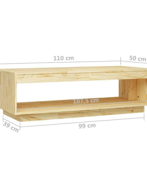 Загрузите изображение в средство просмотра галереи, Măsuță de cafea, 110x50x33,5 cm, lemn masiv de pin Lando - Lando
