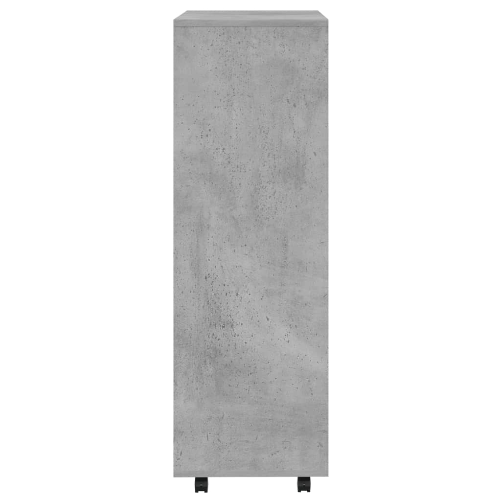Șifonier, gri beton, 80x40x110 cm, PAL - Lando