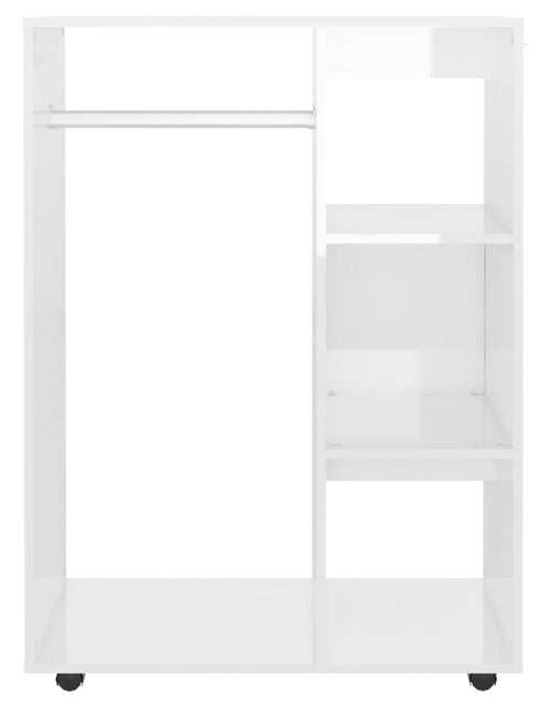 Încărcați imaginea în vizualizatorul Galerie, Șifonier, alb extralucios, 80x40x110 cm, PAL - Lando
