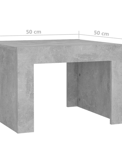 Загрузите изображение в средство просмотра галереи, Măsuță de cafea, gri beton, 50x50x35 cm, PAL Lando - Lando
