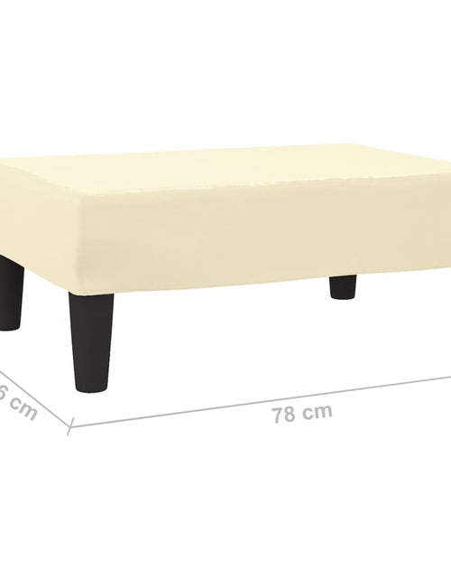 Загрузите изображение в средство просмотра галереи, Taburet, crem, 78x56x32 cm, piele ecologică Lando - Lando
