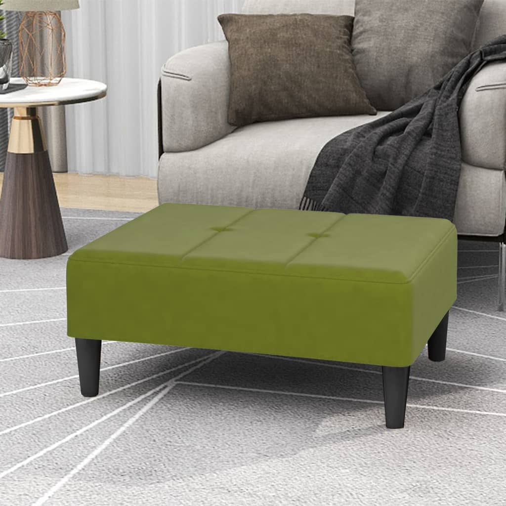 Taburet, verde deschis, 78x56x32 cm, catifea Lando - Lando