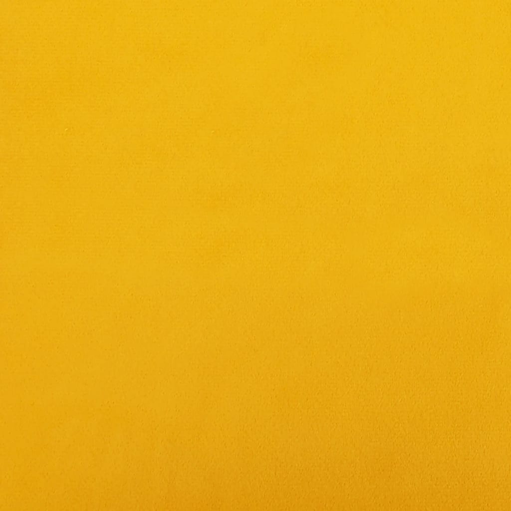 Taburet, galben, 78x56x32 cm, catifea Lando - Lando
