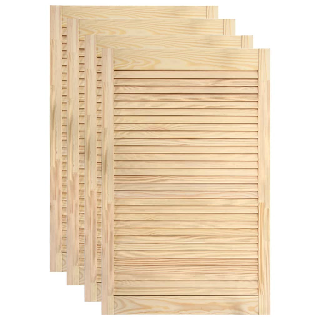 Uși lamelare, 4 buc., 99,3x59,4 cm, lemn masiv de pin Lando - Lando