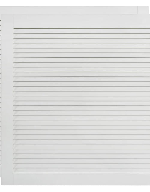 Încărcați imaginea în vizualizatorul Galerie, Uși lamelare, 2 buc., alb, 61,5x59,4 cm, lemn masiv de pin Lando - Lando
