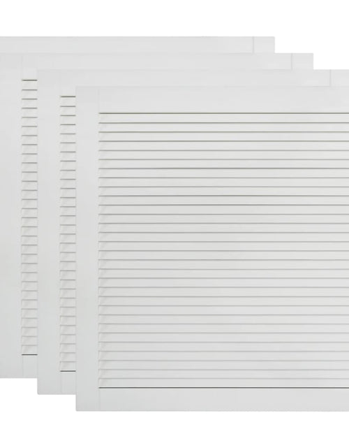 Încărcați imaginea în vizualizatorul Galerie, Uși lamelare, 4 buc., alb, 61,5x59,4 cm, lemn masiv de pin Lando - Lando
