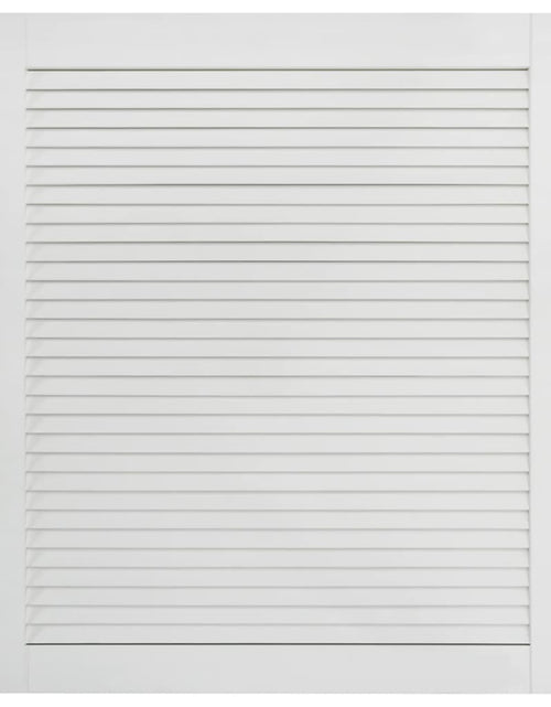 Загрузите изображение в средство просмотра галереи, Uși lamelare, 2 buc., alb, 69x59,4 cm, lemn masiv de pin Lando - Lando
