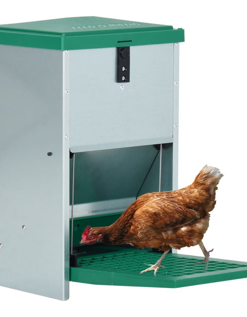 Загрузите изображение в средство просмотра галереи, Dozator automat de hrană pentru păsări de curte, cu banda, 8 kg - Lando
