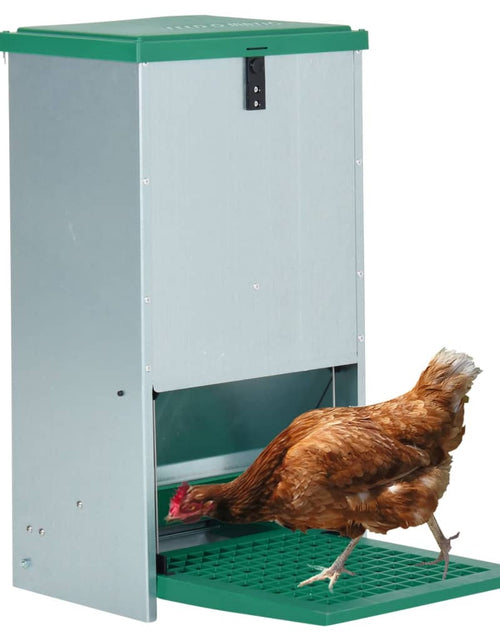 Загрузите изображение в средство просмотра галереи, Dozator automat de hrană pentru păsări de curte cu banda 20 kg - Lando
