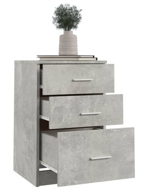 Încărcați imaginea în vizualizatorul Galerie, Noptieră, gri beton, 40x40x63 cm, lemn compozit - Lando
