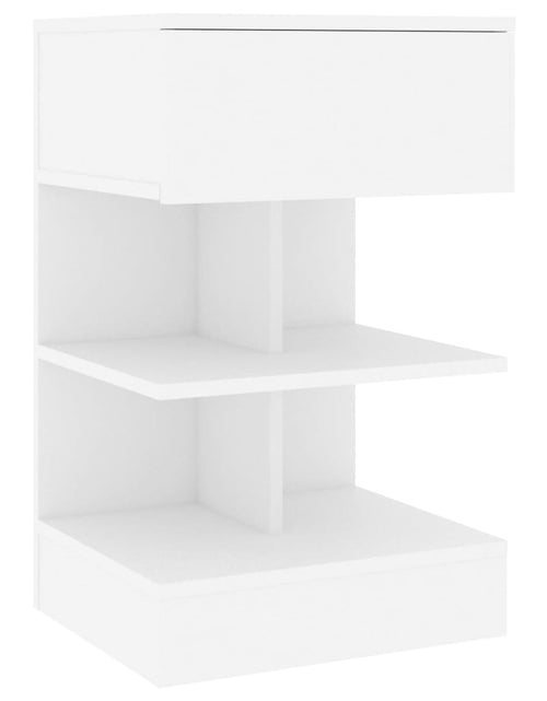 Încărcați imaginea în vizualizatorul Galerie, Noptiere, 2 buc., alb, 40x35x65 cm, PAL - Lando
