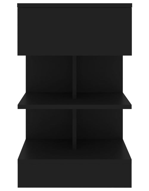 Încărcați imaginea în vizualizatorul Galerie, Noptiere, 2 buc., negru, 40x35x65 cm - Lando

