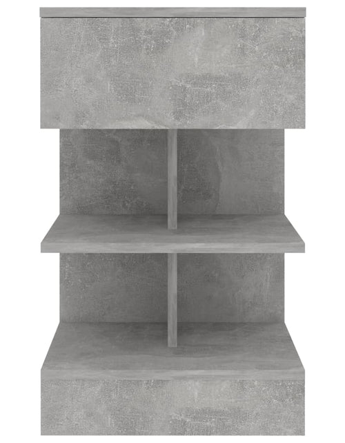 Загрузите изображение в средство просмотра галереи, Noptiere, 2 buc., gri beton, 40x35x65 cm - Lando
