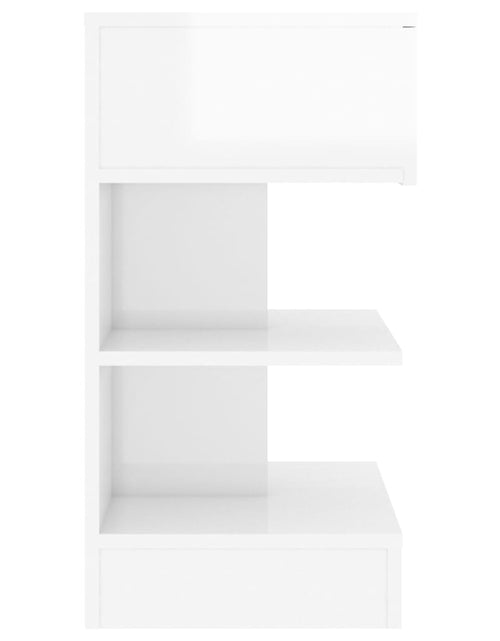 Загрузите изображение в средство просмотра галереи, Noptieră, alb extralucios, 40x35x65 cm, PAL - Lando
