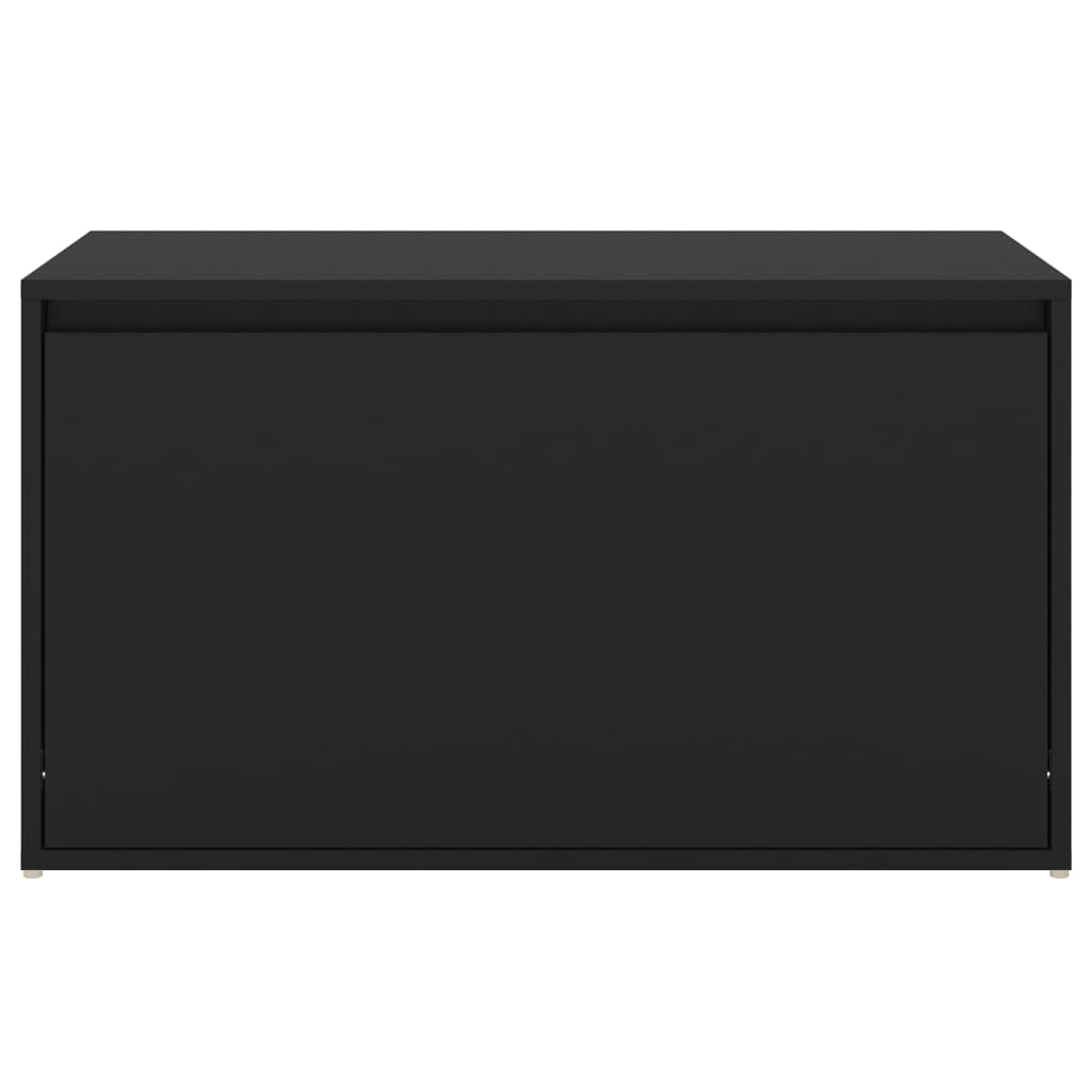 Bancă de hol, negru, 80x40x45 cm, PAL - Lando