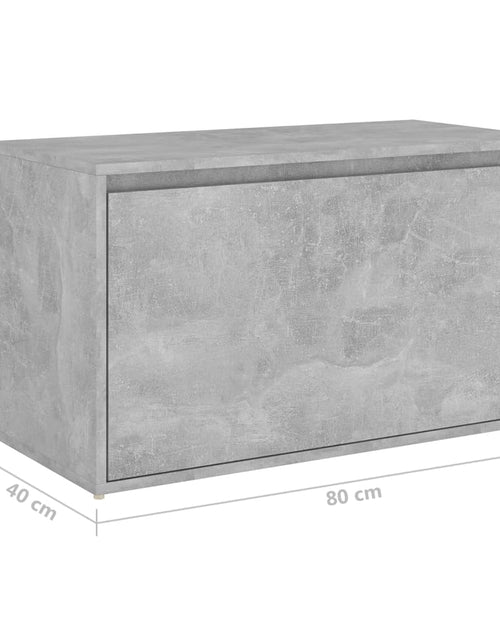 Загрузите изображение в средство просмотра галереи, Bancă de hol, gri beton, 80x40x45 cm, PAL - Lando
