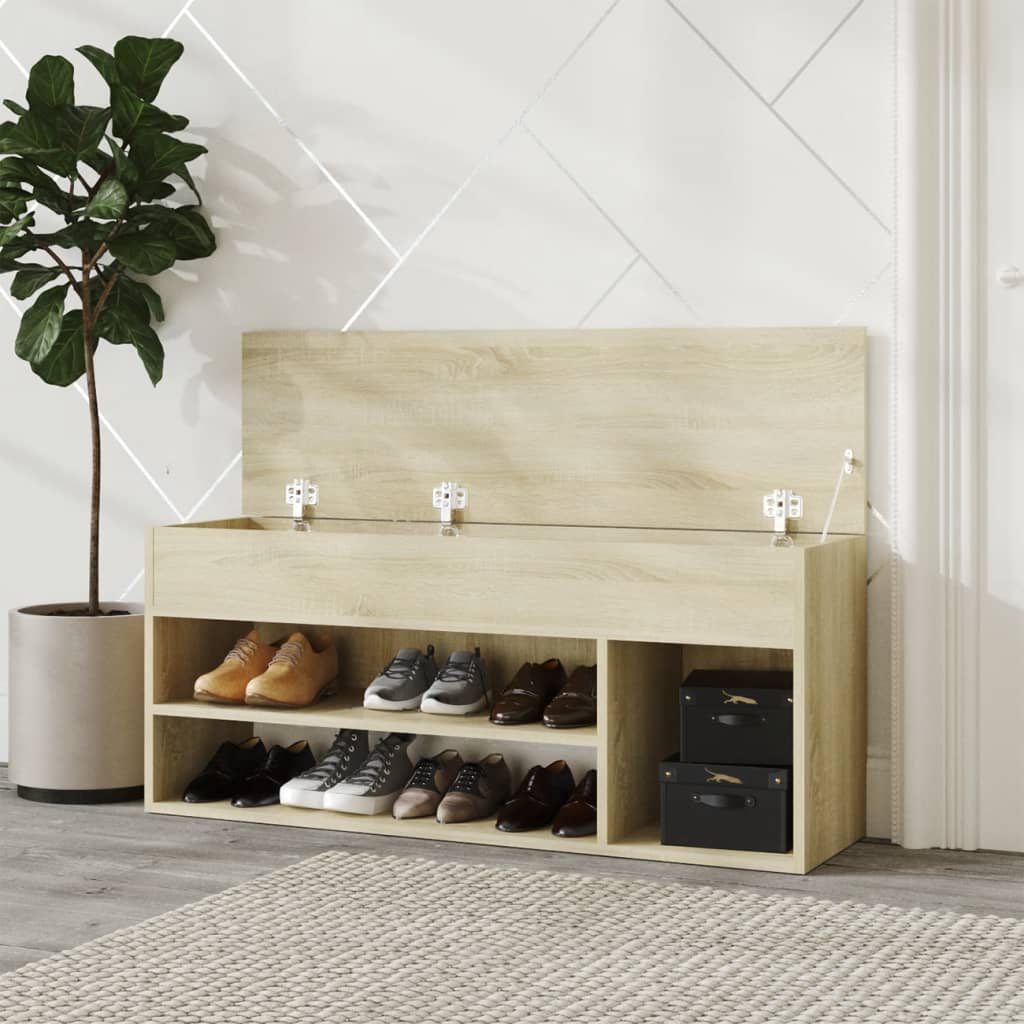 Banchetă pantofar, stejar sonoma, 105x30x45 cm, PAL Lando - Lando