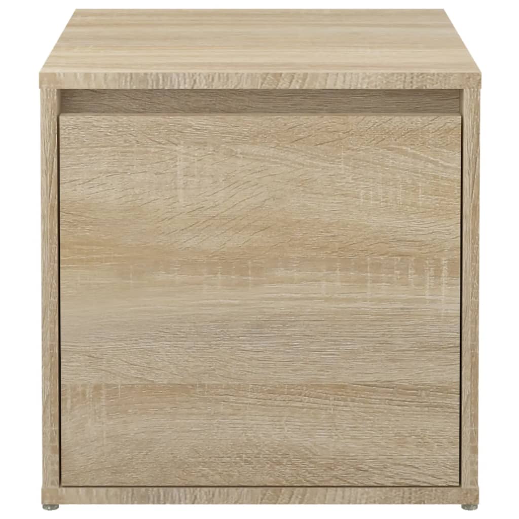 Cutie cu sertar, stejar sonoma, 40,5x40x40 cm, lemn compozit Lando - Lando