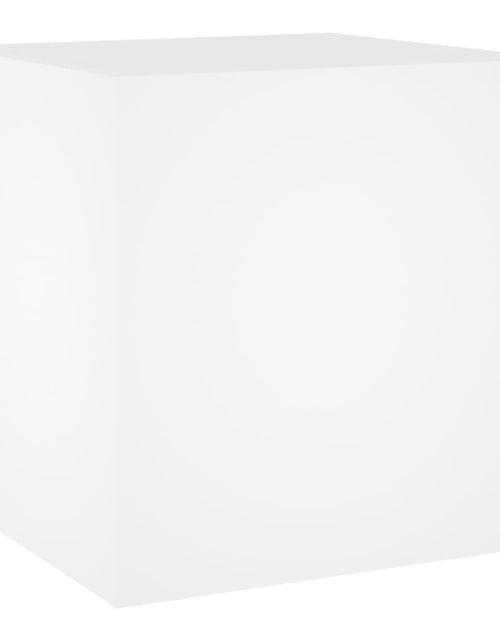 Încărcați imaginea în vizualizatorul Galerie, Jardinieră cutie, alb, 40x40x40 cm, lemn prelucrat - Lando
