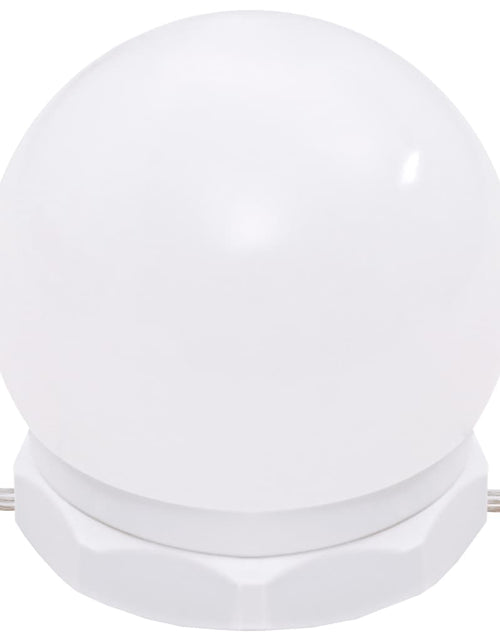 Încărcați imaginea în vizualizatorul Galerie, Masă de toaletă cu LED, alb, 74,5x40x141 cm - Lando
