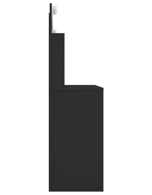 Încărcați imaginea în vizualizatorul Galerie, Masă de toaletă cu LED, negru, 96x40x142 cm - Lando
