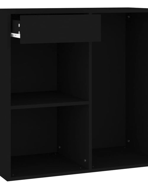 Încărcați imaginea în vizualizatorul Galerie, Dulap pentru cosmetice, negru, 80x40x75 cm, lemn prelucrat - Lando
