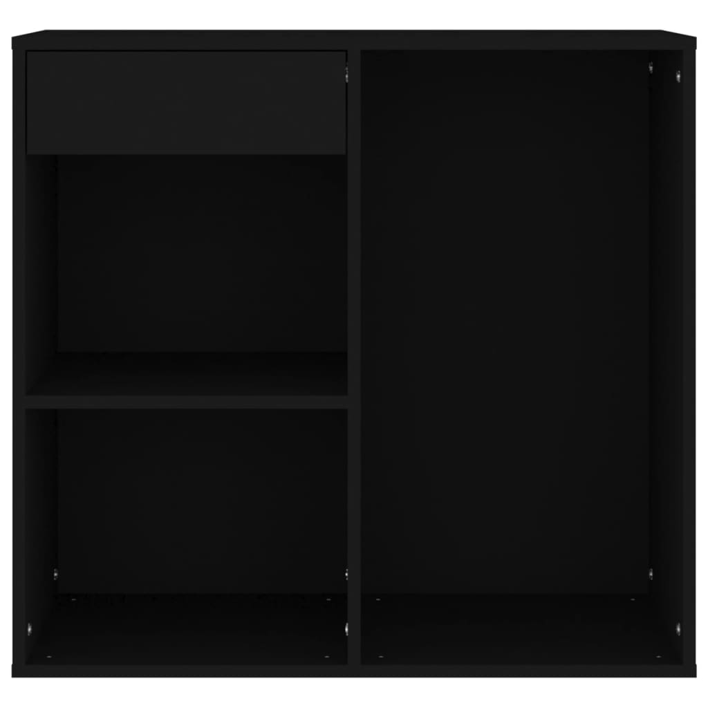 Dulap pentru cosmetice, negru, 80x40x75 cm, lemn prelucrat - Lando