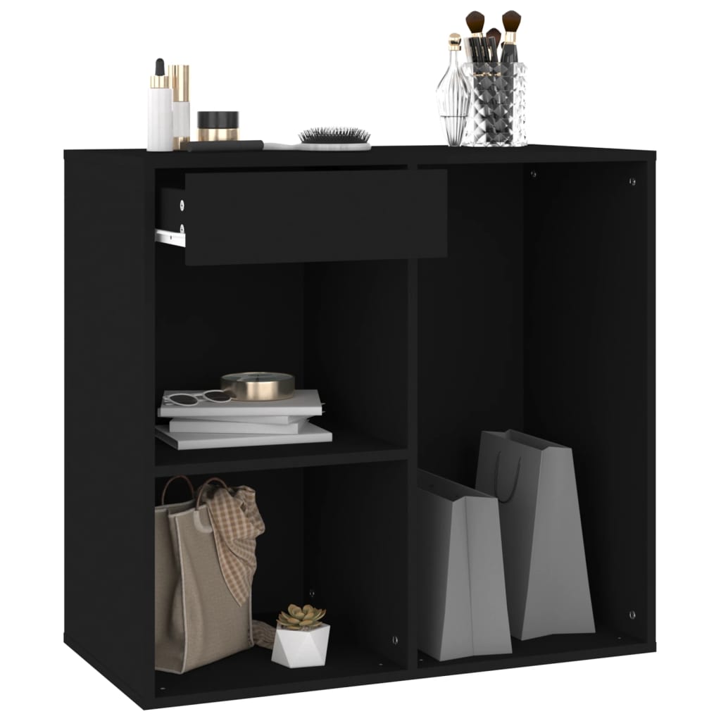 Dulap pentru cosmetice, negru, 80x40x75 cm, lemn prelucrat - Lando