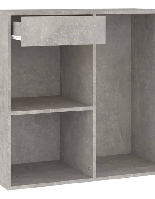 Încărcați imaginea în vizualizatorul Galerie, Dulap de cosmetice, gri beton, 80x40x75 cm, lemn prelucrat - Lando
