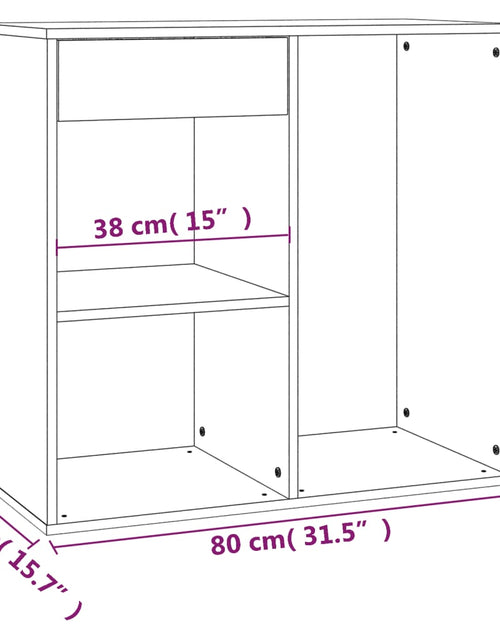 Încărcați imaginea în vizualizatorul Galerie, Dulap de cosmetice, gri beton, 80x40x75 cm, lemn prelucrat - Lando
