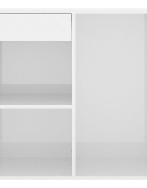 Загрузите изображение в средство просмотра галереи, Dulap de cosmetice alb extralucios, 80x40x75 cm, lemn prelucrat - Lando
