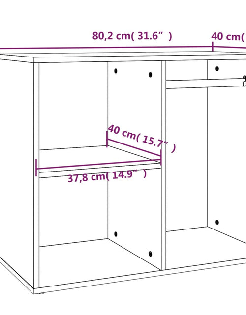 Загрузите изображение в средство просмотра галереи, Dulap de dressing, stejar sonoma, 80x40x65 cm, lemn compozit - Lando
