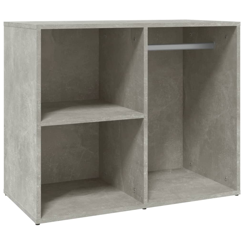 Dulap de dressing, gri beton, 80x40x65 cm, lemn compozit - Lando