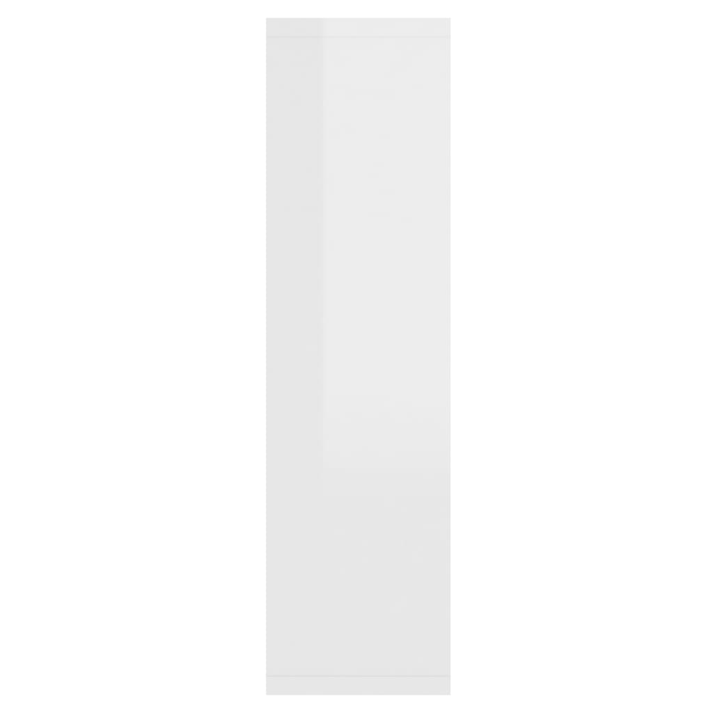Dulap cu oglindă și LED, alb extralucios, 76x15x55 cm - Lando