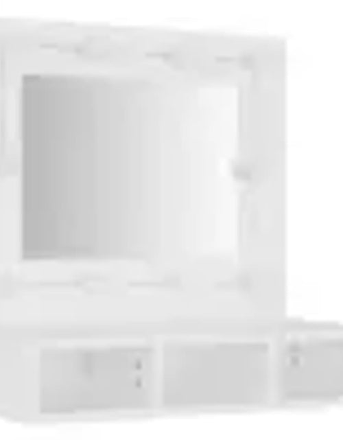 Încărcați imaginea în vizualizatorul Galerie, Dulap cu oglindă și LED, alb, 60x31,5x62 cm - Lando
