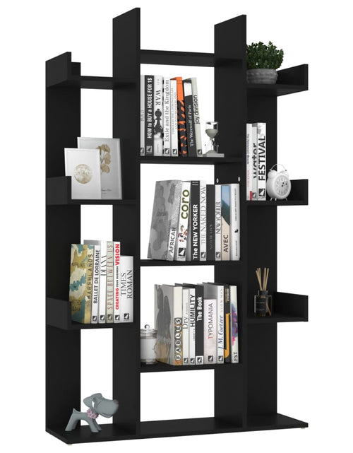 Încărcați imaginea în vizualizatorul Galerie, Bibliotecă, negru, 86x25,5x140 cm, PAL - Lando
