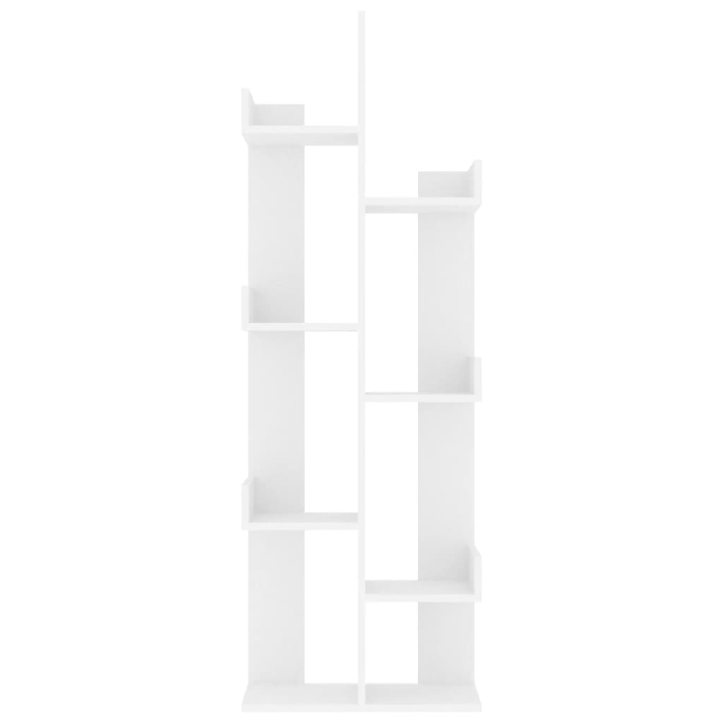 Bibliotecă, alb, 48x25,5x140 cm, PAL - Lando
