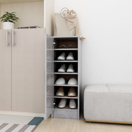 Pantofar, gri beton, 32x35x92 cm, PAL Lando - Lando