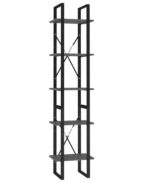 Загрузите изображение в средство просмотра галереи, Bibliotecă cu 5 rafturi, alb, 40x30x175 cm, lemn prelucrat Lando - Lando
