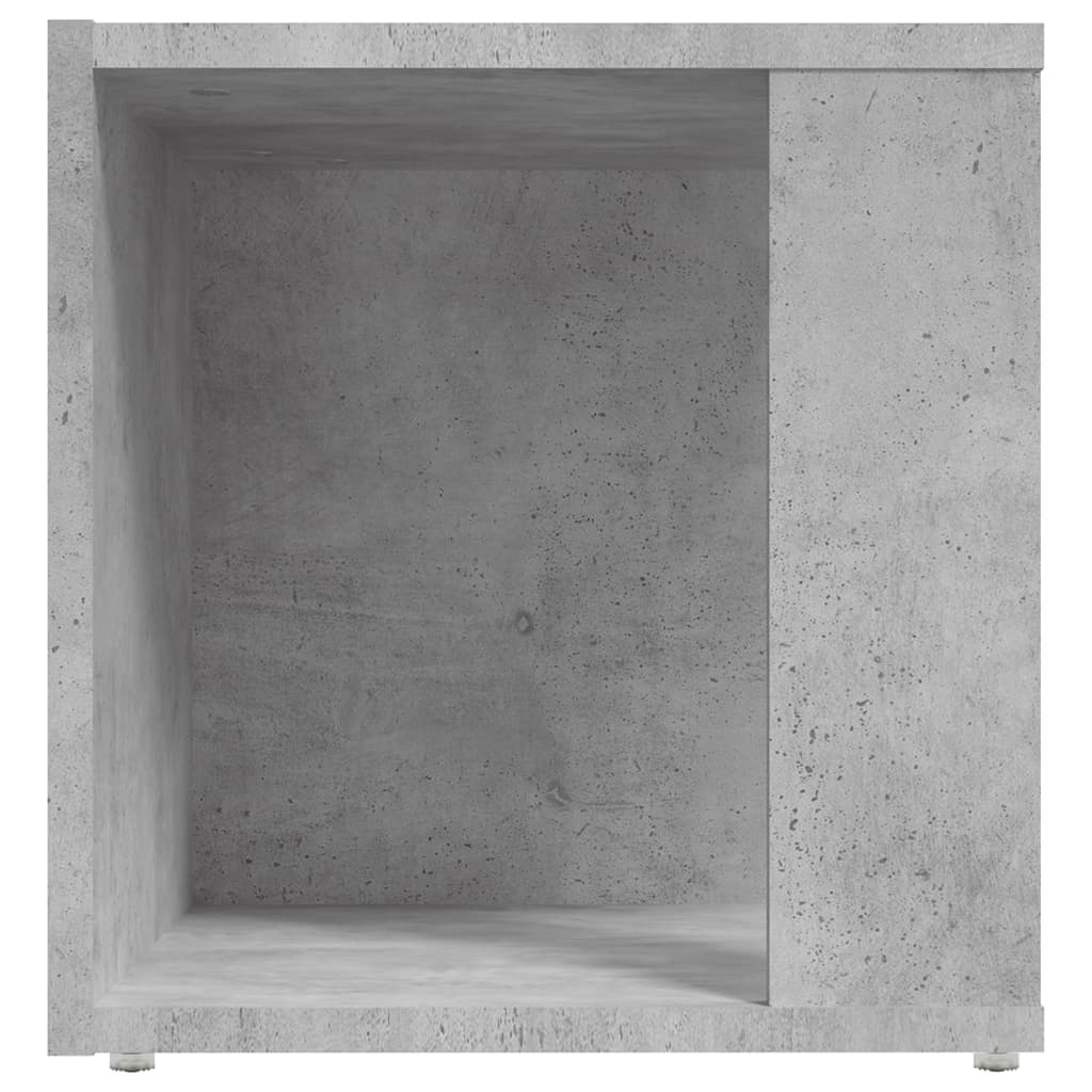 Masă laterală, gri beton, 33x33x34,5 cm, PAL Lando - Lando