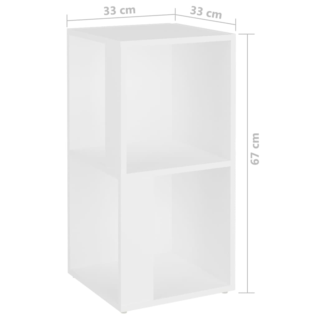Dulap de colț, alb, 33x33x67 cm, PAL - Lando