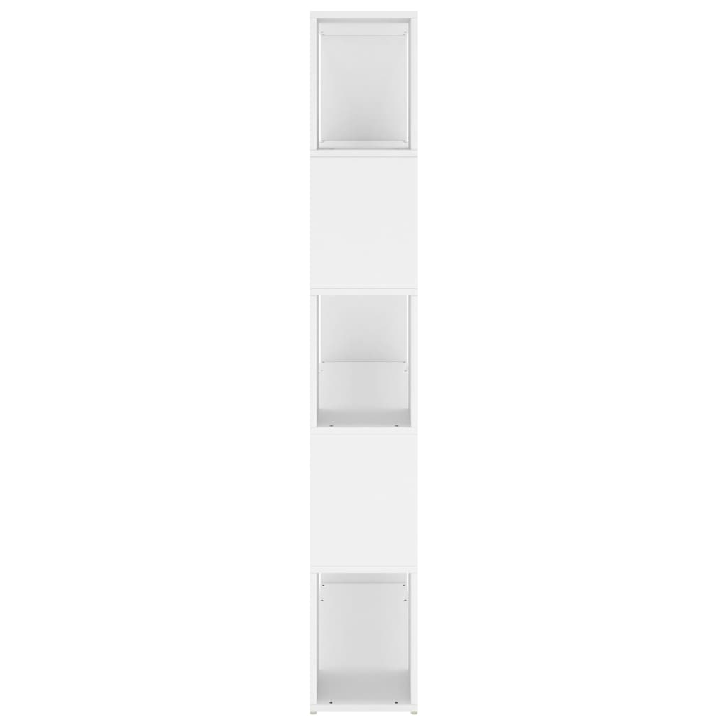 Bibliotecă/Separator cameră, alb, 100x24x155 cm, PAL - Lando