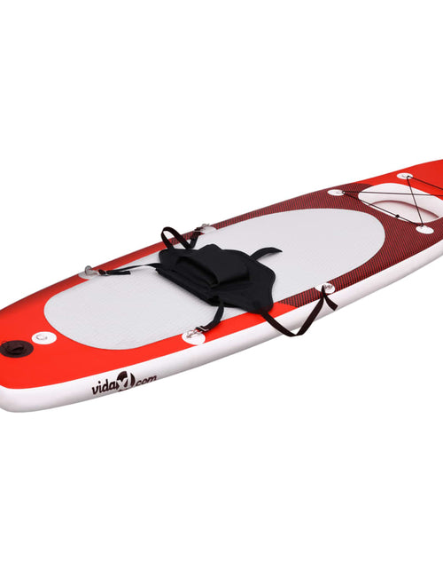 Încărcați imaginea în vizualizatorul Galerie, Set placă paddleboarding gonflabilă, roşu, 300x76x10 cm Lando - Lando

