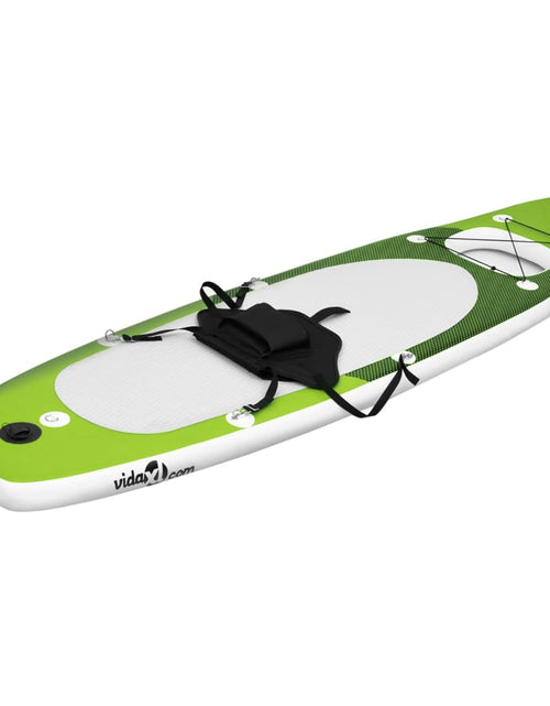 Încărcați imaginea în vizualizatorul Galerie, Set placă paddleboarding gonflabilă, verde, 300x76x10 cm Lando - Lando
