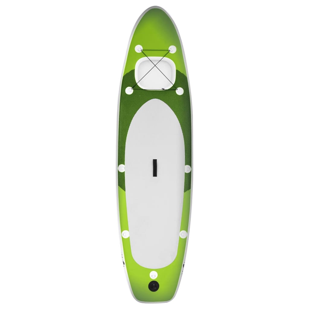 Set placă paddleboarding gonflabilă, verde, 300x76x10 cm Lando - Lando