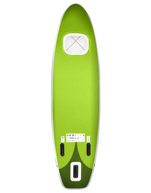 Încărcați imaginea în vizualizatorul Galerie, Set placă paddleboarding gonflabilă, verde, 300x76x10 cm Lando - Lando
