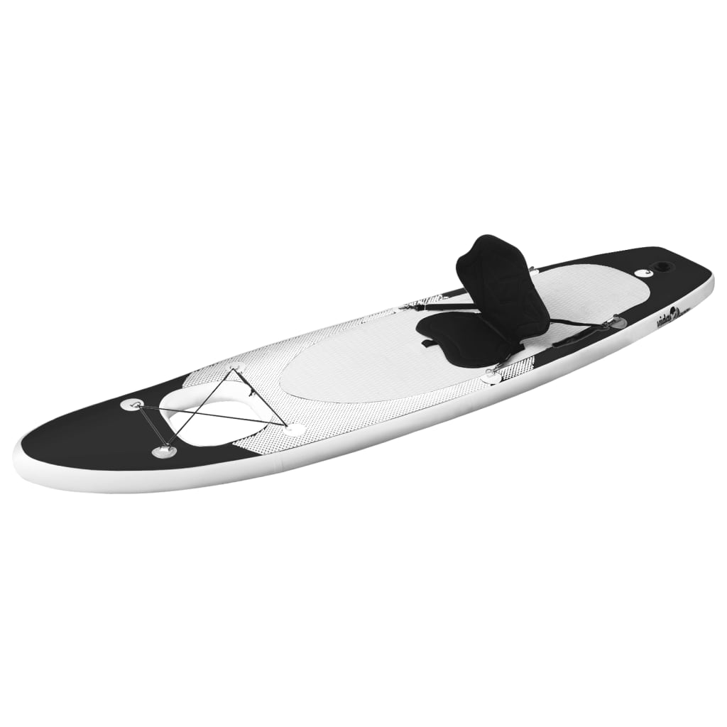 Set placă paddleboarding gonflabilă, negru, 300x76x10 cm - Lando