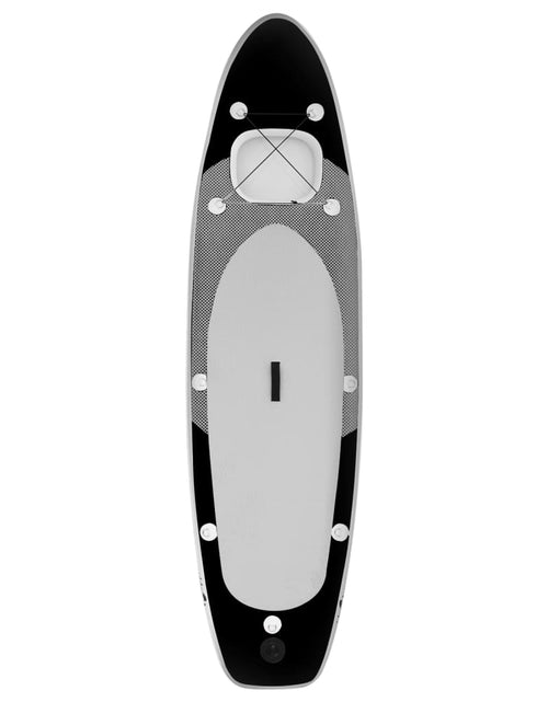 Încărcați imaginea în vizualizatorul Galerie, Set placă paddleboarding gonflabilă, negru, 300x76x10 cm - Lando
